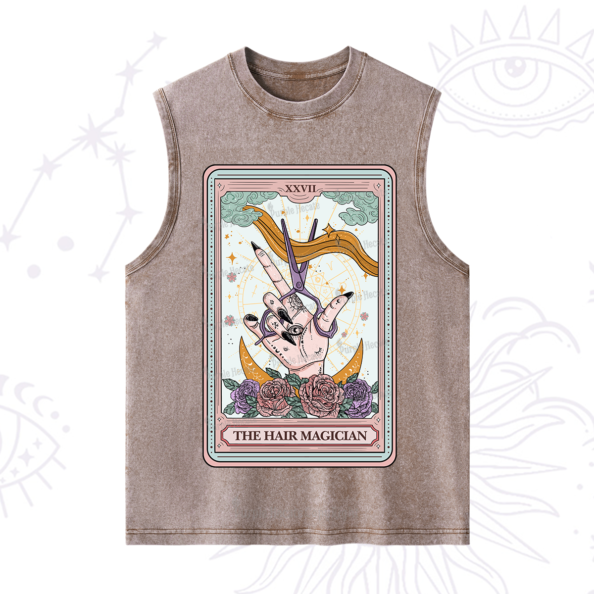 Purplehecate The Hair Magician Tarot Washed Tank