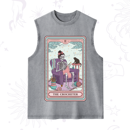 Purplehecate The Crocheter Tarot Washed Tank