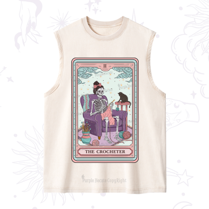 Purplehecate The Crocheter Tarot Washed Tank