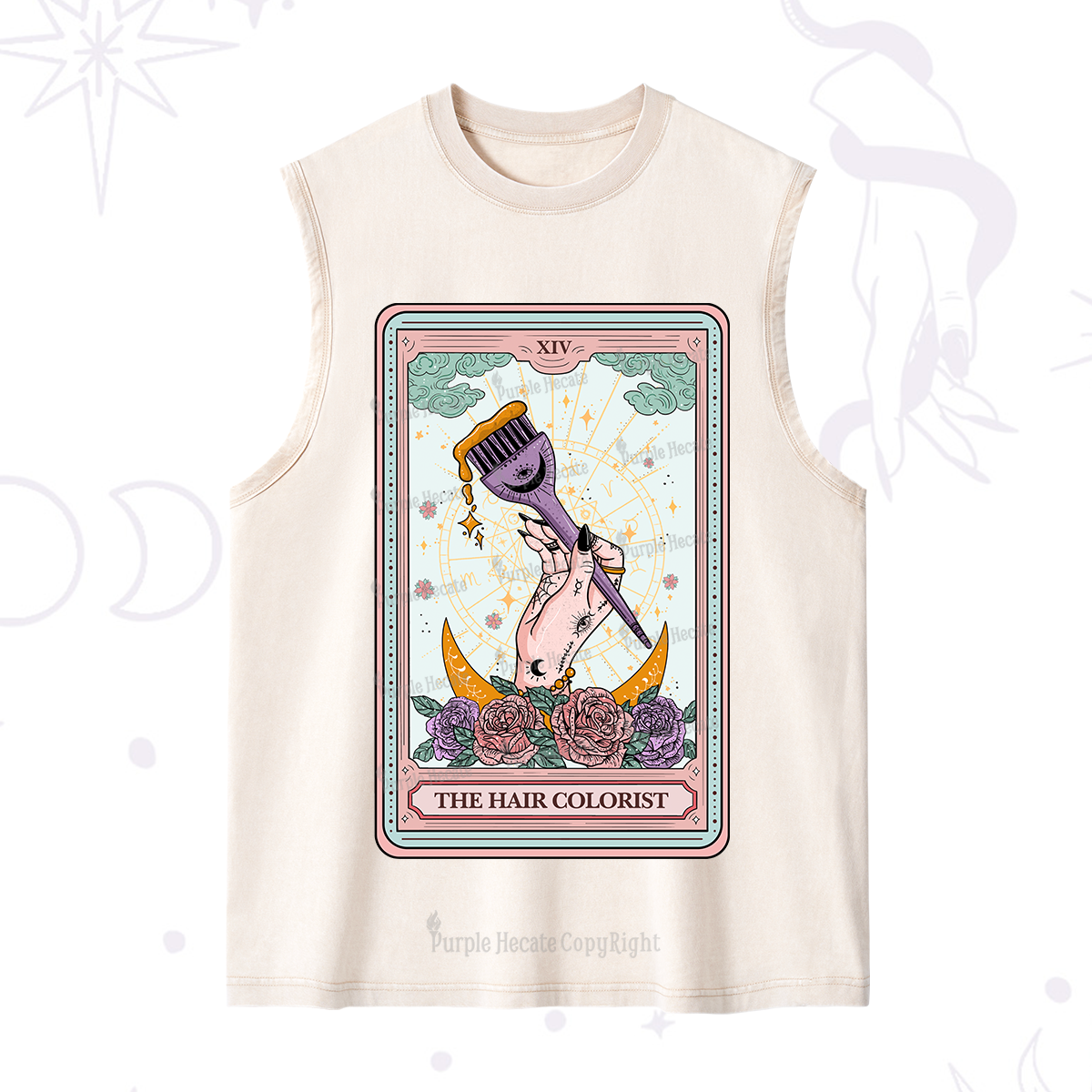 Purplehecate The Hair Colorist Tarot Washed Tank