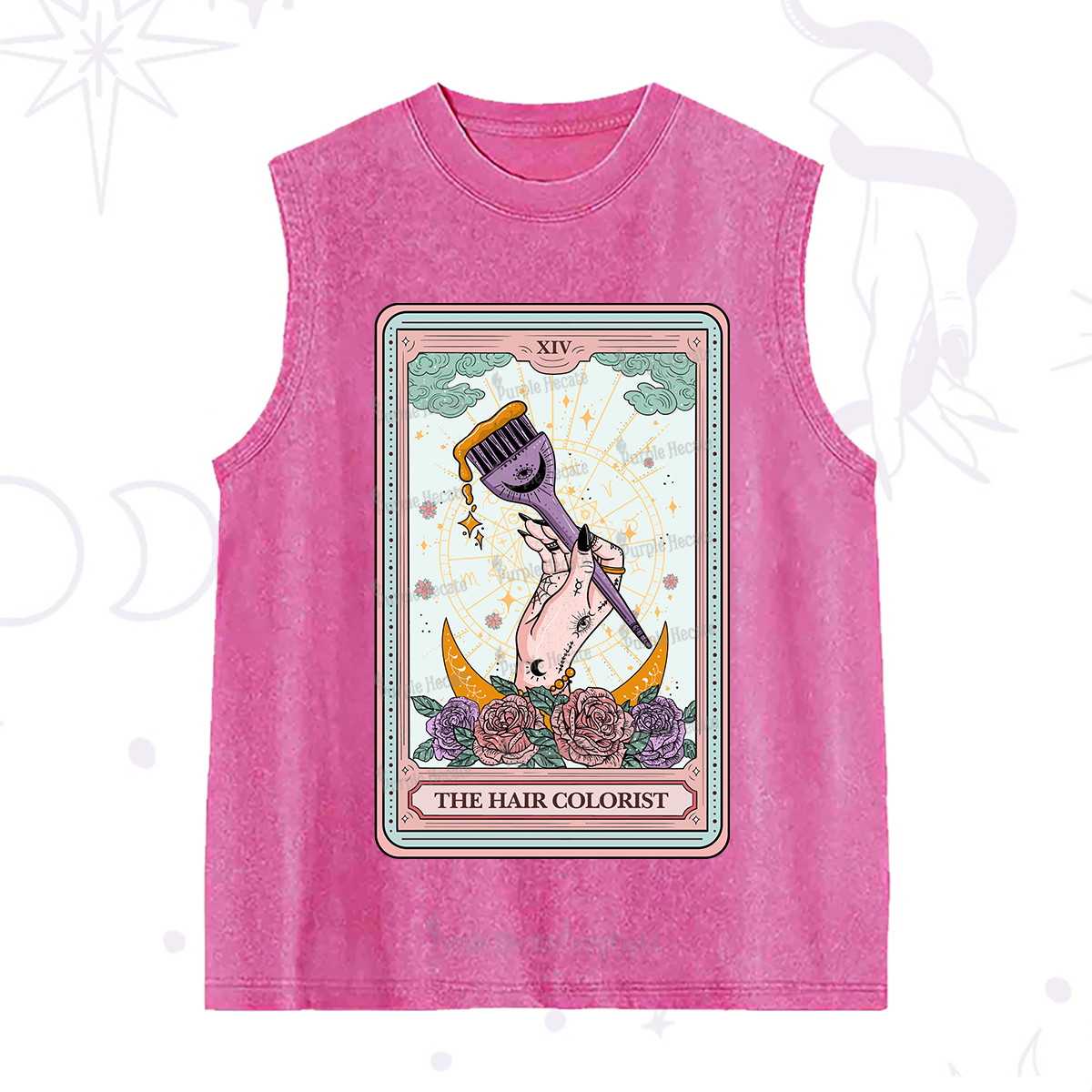 Purplehecate The Hair Colorist Tarot Washed Tank