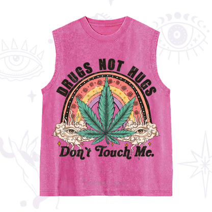 Purplehecate Drugs Not Hugs Washed Tank