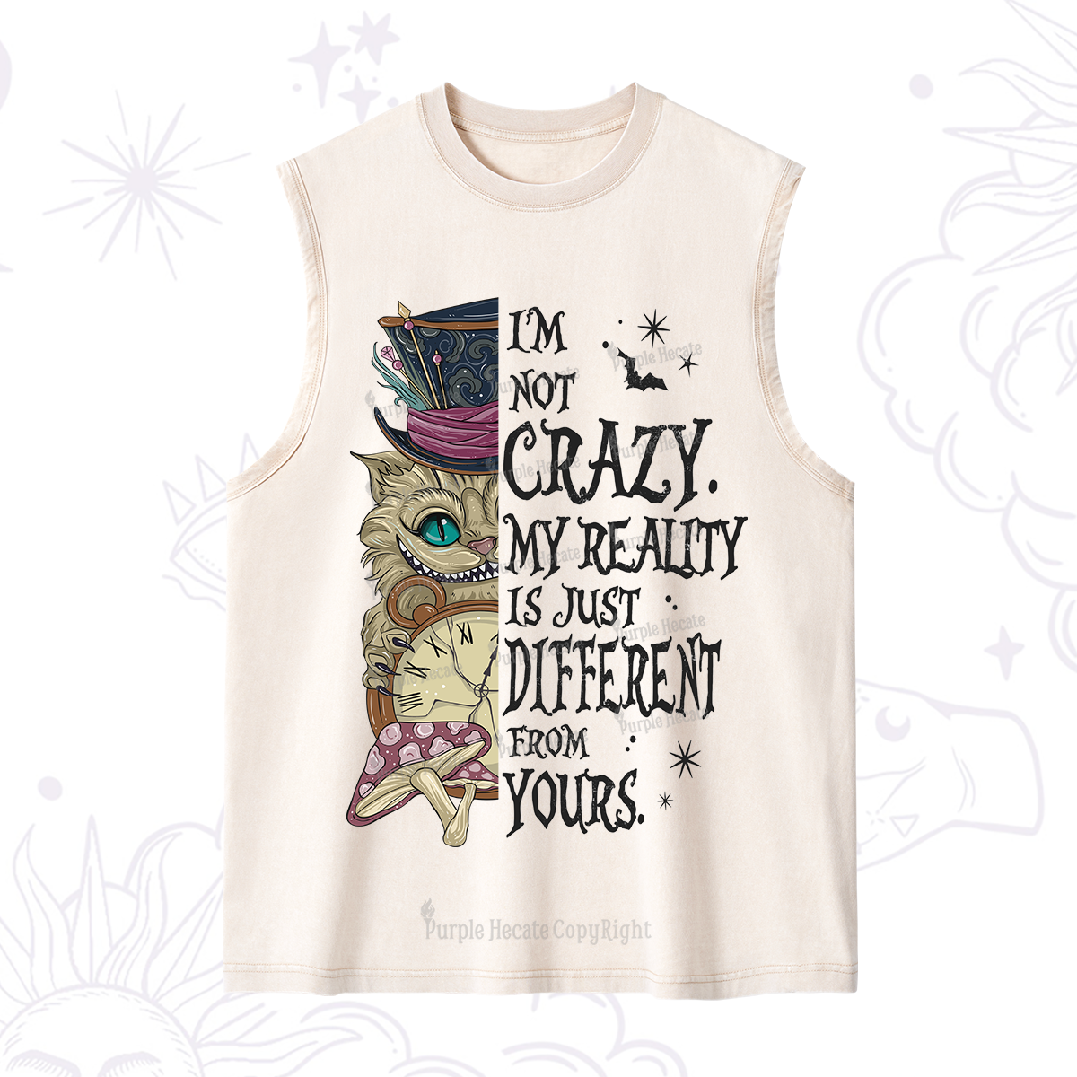Purplehecate I'm Not Crazy My Reality Is Just Different From Yours Washed Tank