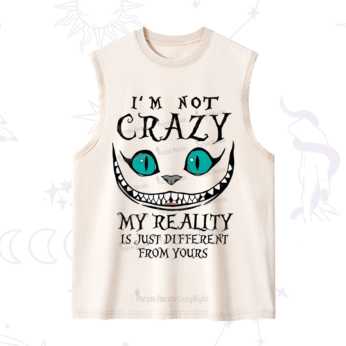 Purplehecate I'm Not Crazy My Reality Is Just Washed Tank