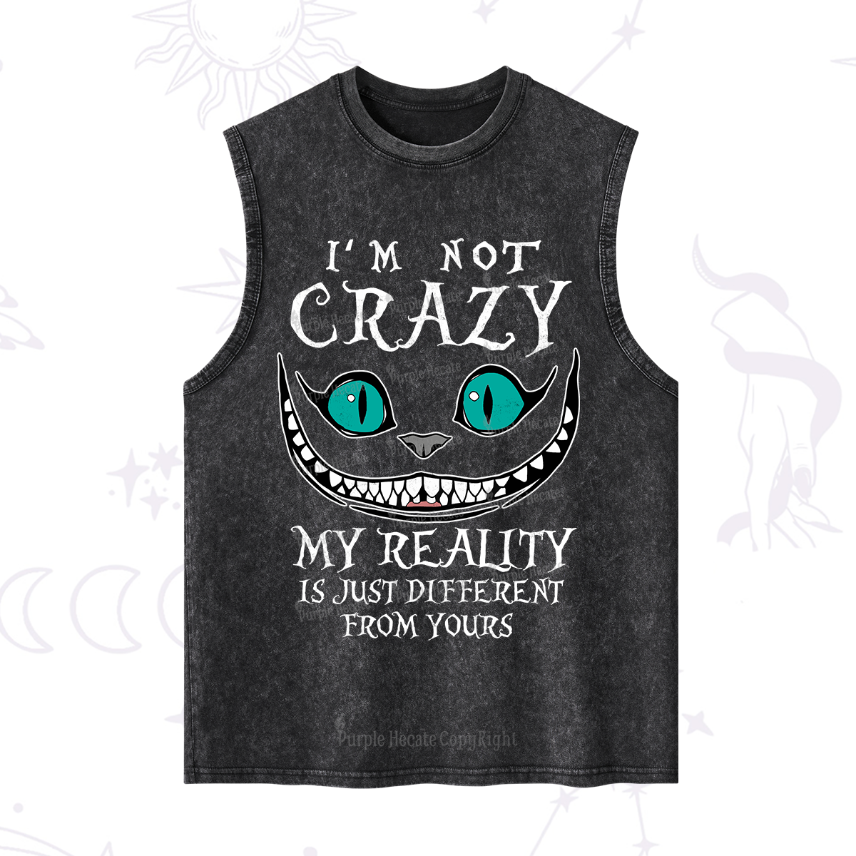 Purplehecate I'm Not Crazy My Reality Is Just Washed Tank