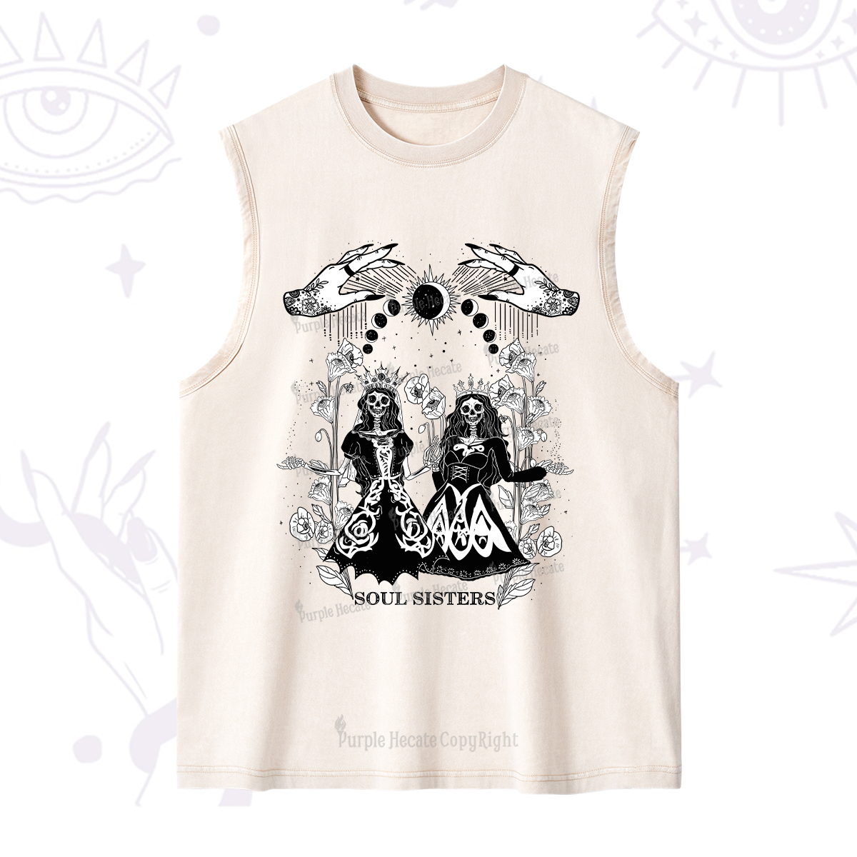 Purplehecate Soul Sister Washed Tank