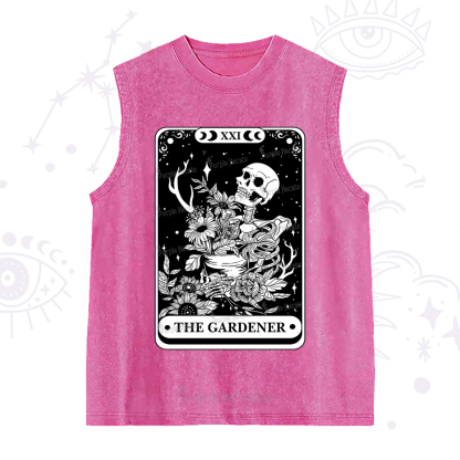 Purplehecate The Gardener Tarot Card Washed Tank