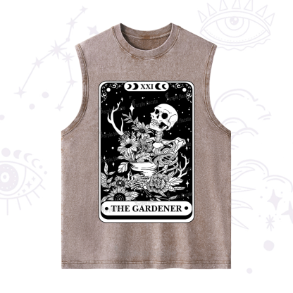 Purplehecate The Gardener Tarot Card Washed Tank