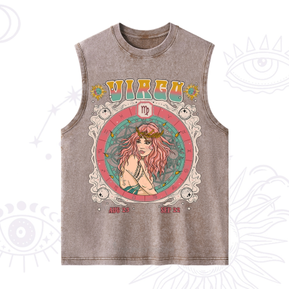 Purplehecate Virgo Cosmic Zodiac Washed Tank