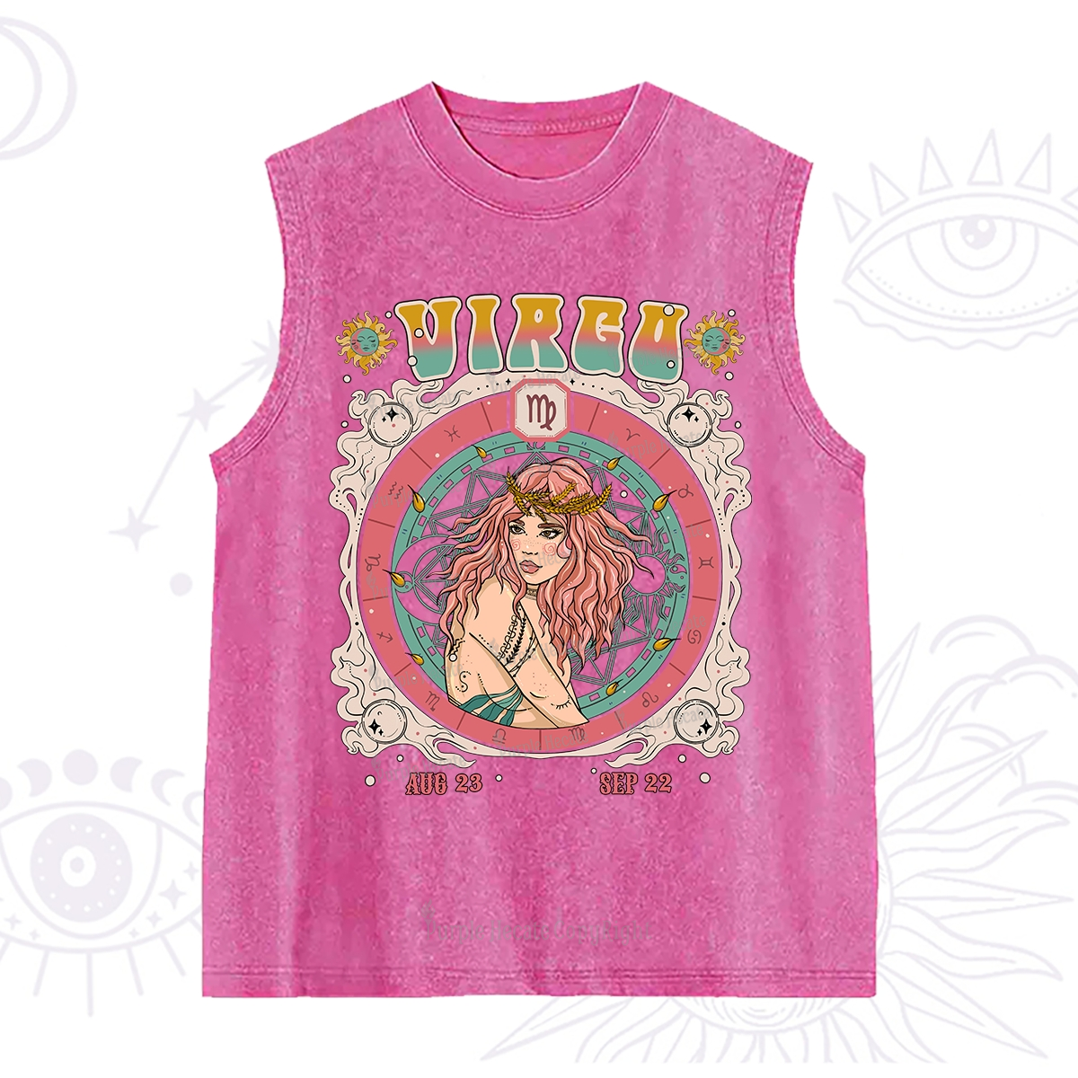 Purplehecate Virgo Cosmic Zodiac Washed Tank