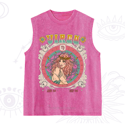 Purplehecate Virgo Cosmic Zodiac Washed Tank