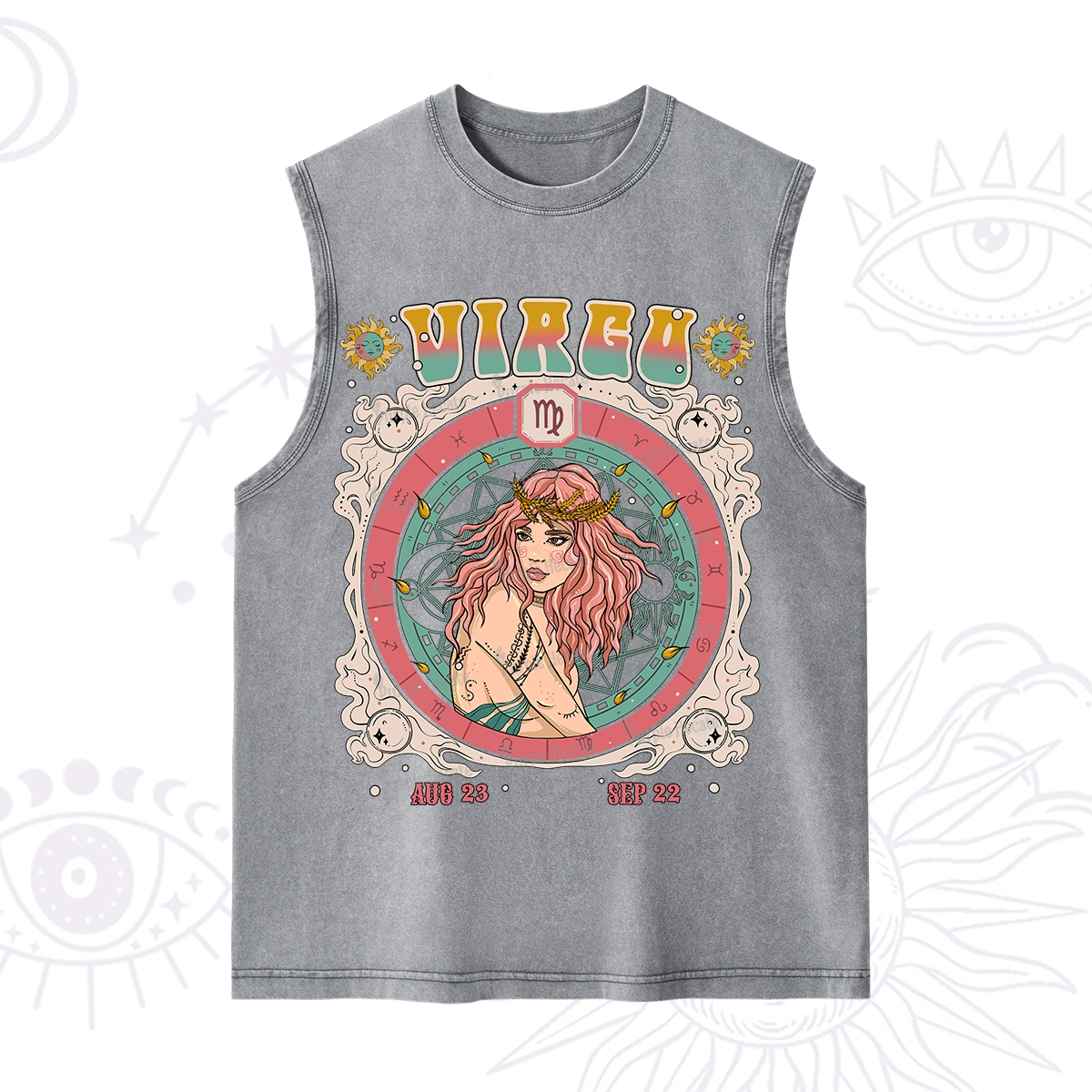 Purplehecate Virgo Cosmic Zodiac Washed Tank