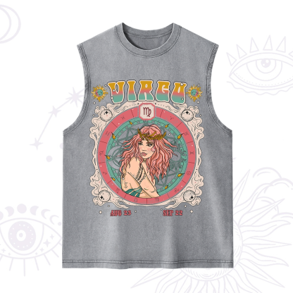 Purplehecate Virgo Cosmic Zodiac Washed Tank