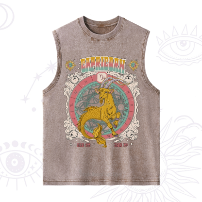 Purplehecate Capricorn Cosmic Zodiac Washed Tank