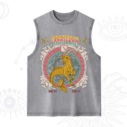 Purplehecate Capricorn Cosmic Zodiac Washed Tank