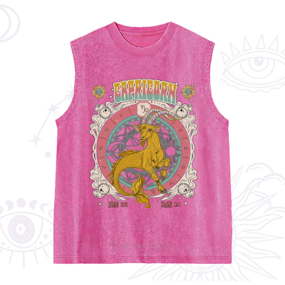 Purplehecate Capricorn Cosmic Zodiac Washed Tank