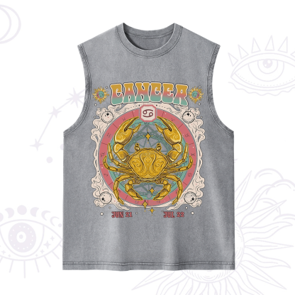 Purplehecate Cancer Cosmic Zodiac Washed Tank
