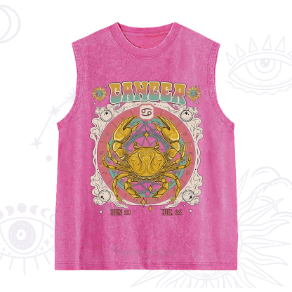 Purplehecate Cancer Cosmic Zodiac Washed Tank