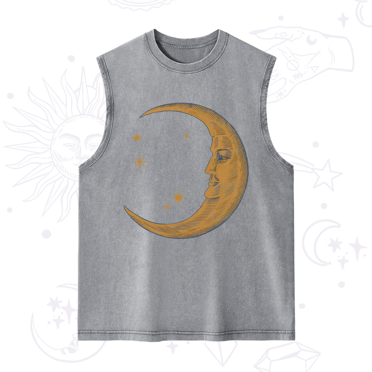 Purplehecate Celestial Moon Washed Tank