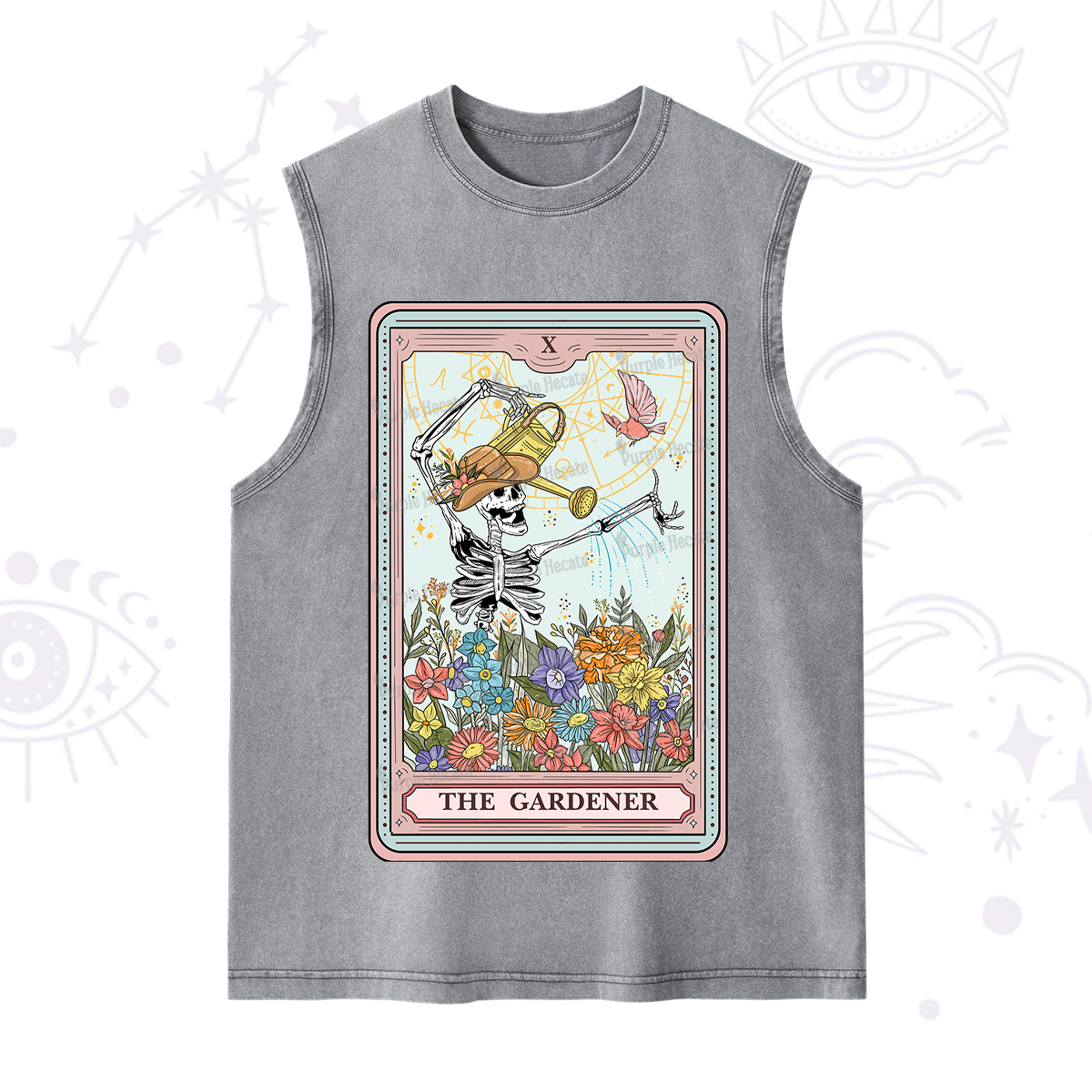 Purplehecate The Gardener Tarot Washed Tank