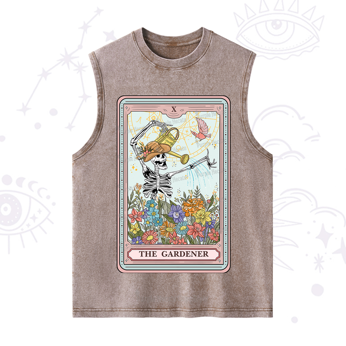 Purplehecate The Gardener Tarot Washed Tank
