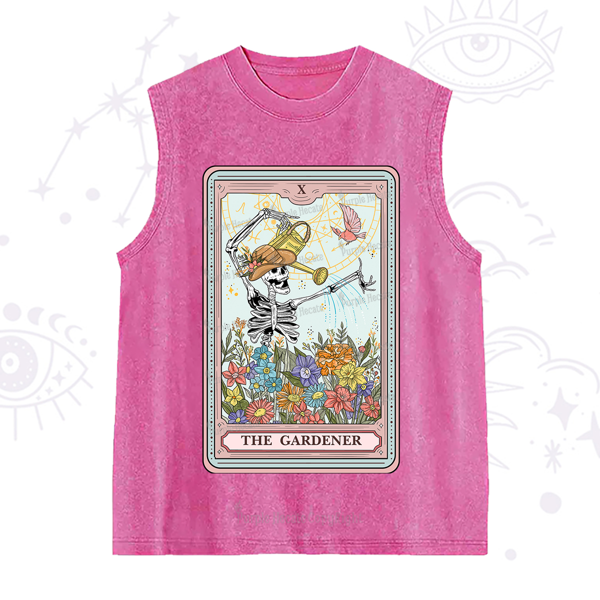 Purplehecate The Gardener Tarot Washed Tank