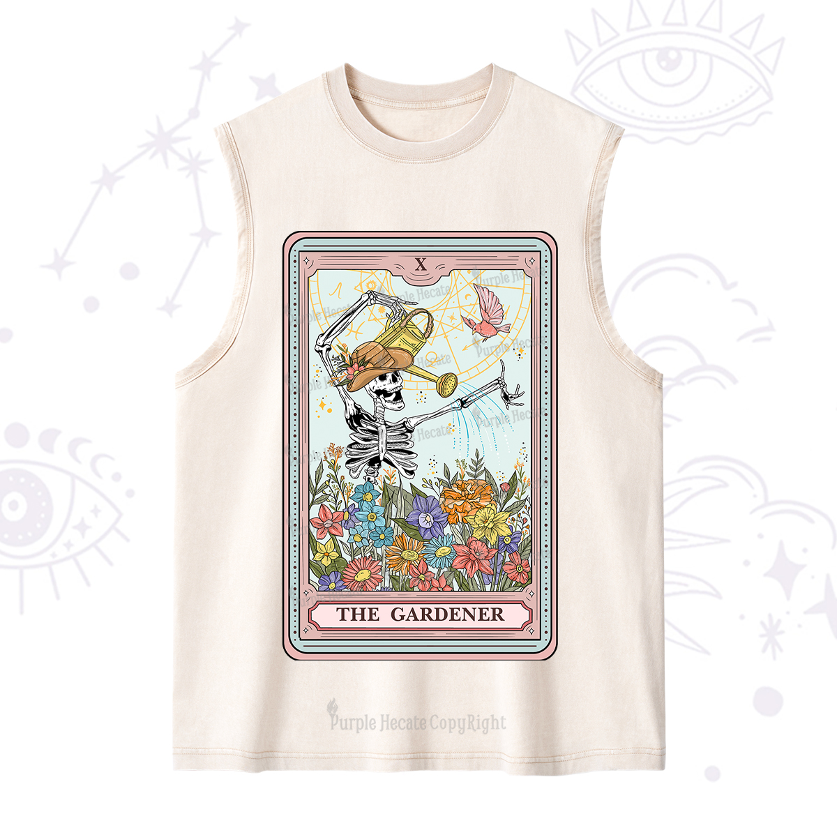 Purplehecate The Gardener Tarot Washed Tank