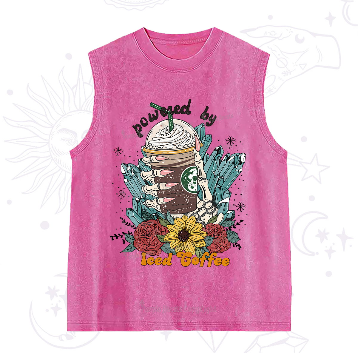Purplehecate Powered By Ice Coffee Washed Tank