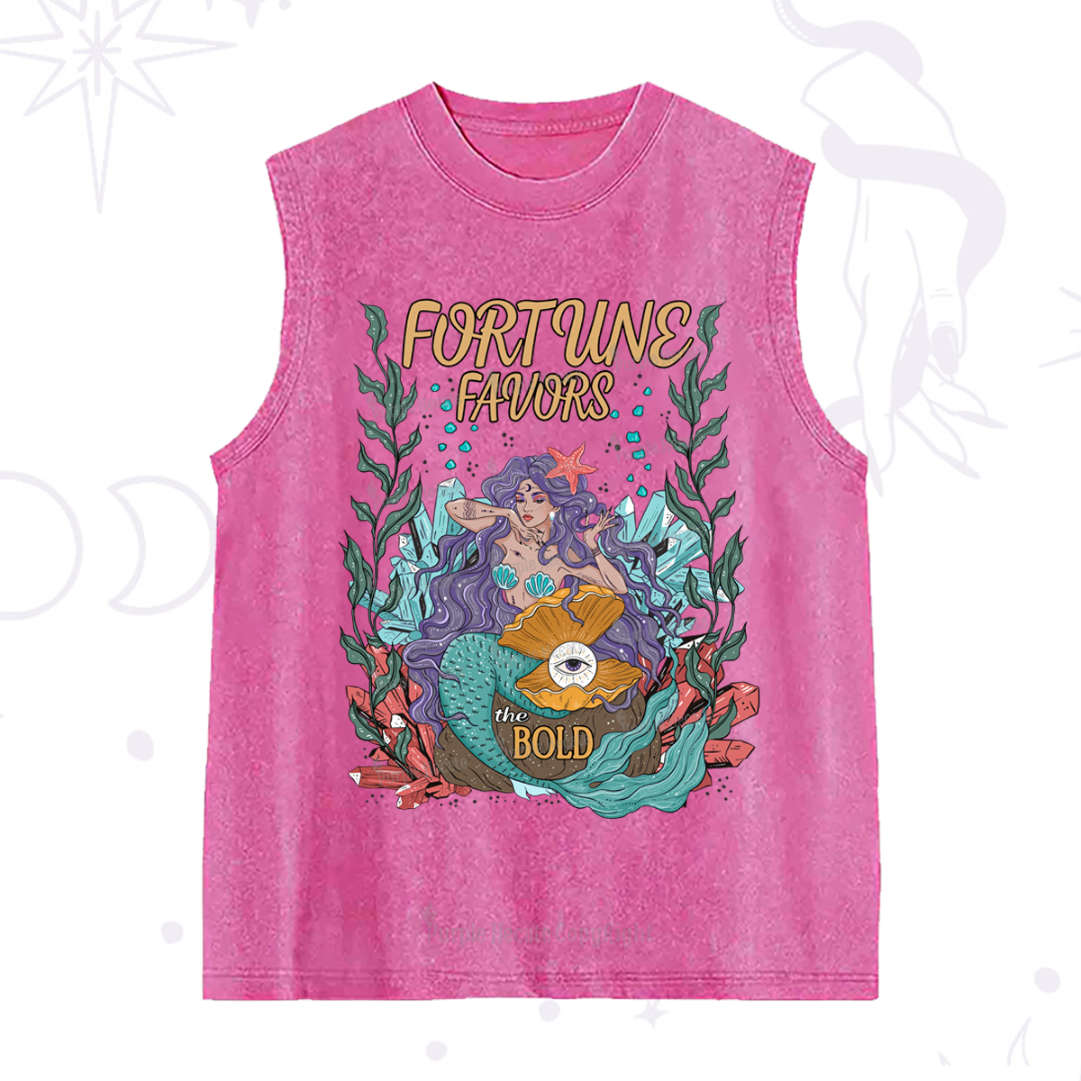 Purplehecate Fortune Favors The Bold Washed Tank