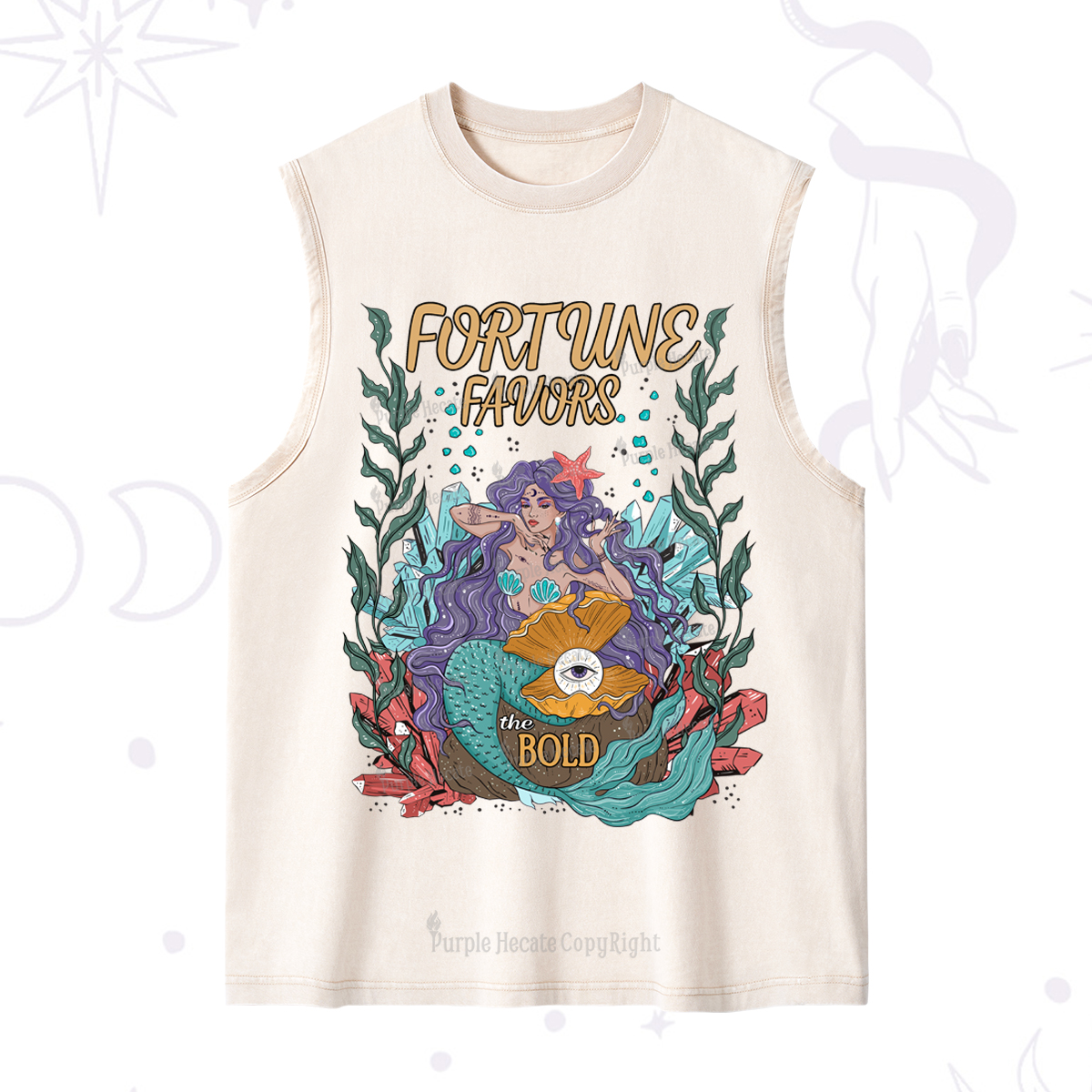 Purplehecate Fortune Favors The Bold Washed Tank