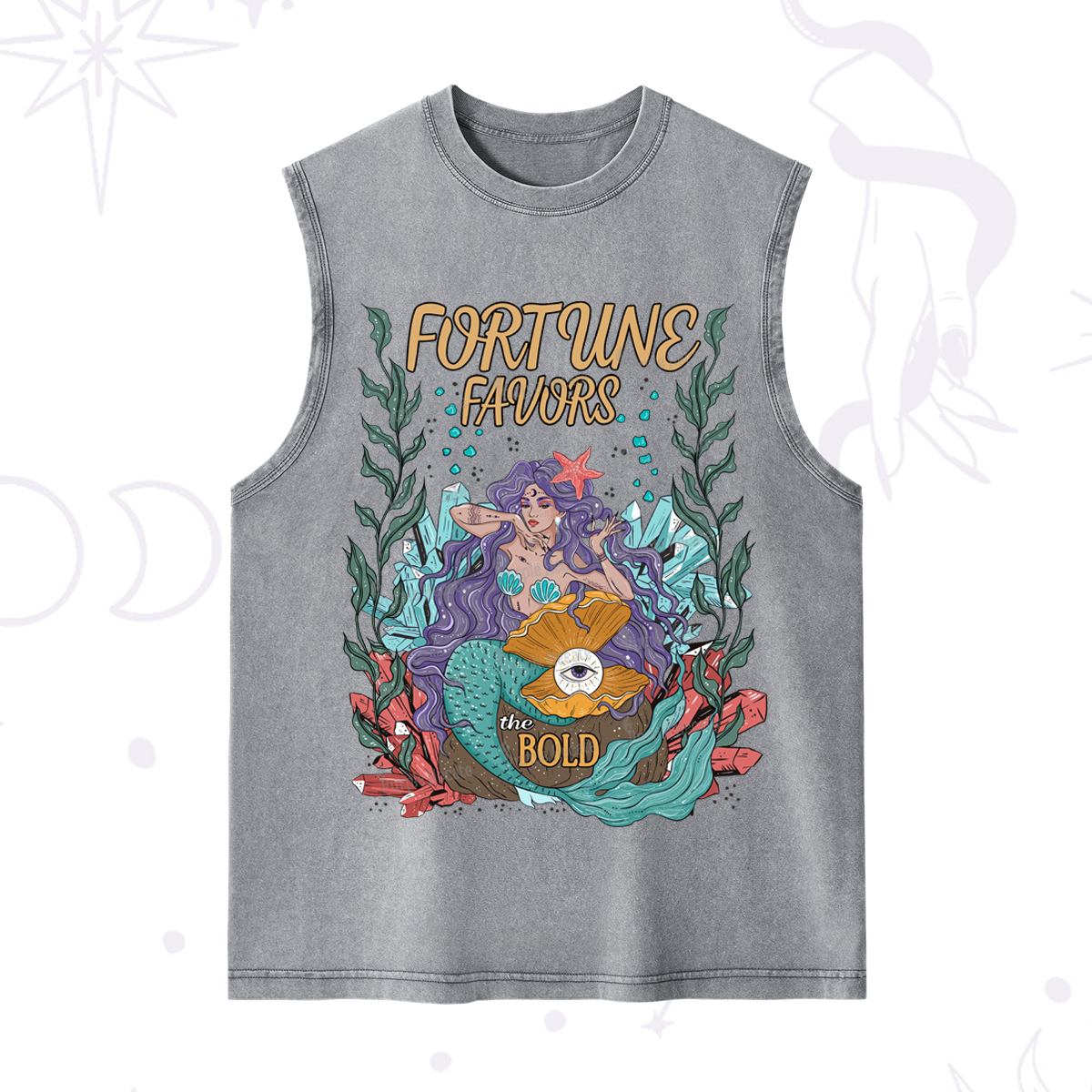 Purplehecate Fortune Favors The Bold Washed Tank