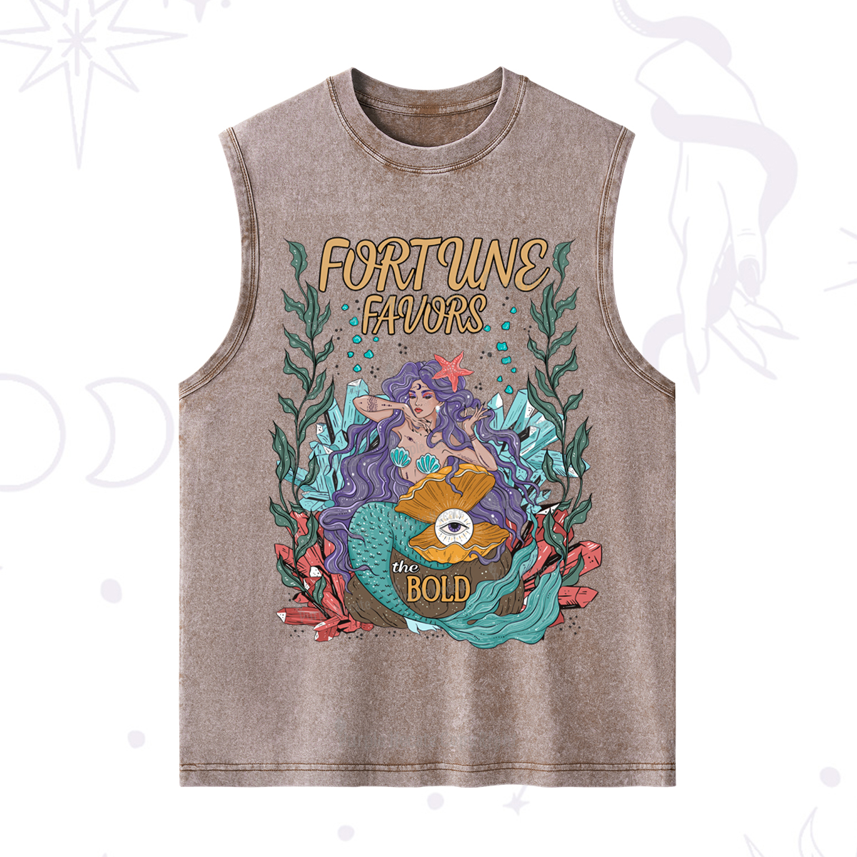 Purplehecate Fortune Favors The Bold Washed Tank