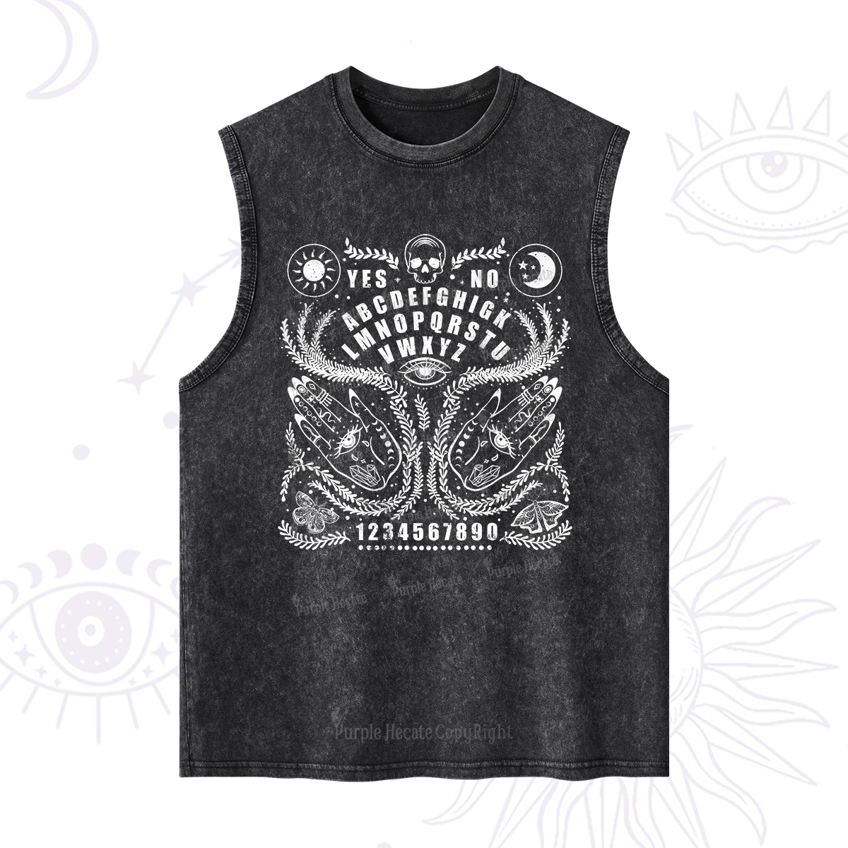 Purplehecate Ouija Spirit Board Washed Tank
