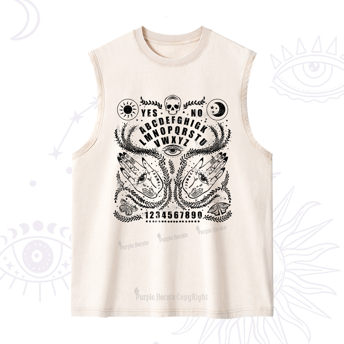 Purplehecate Ouija Spirit Board Washed Tank