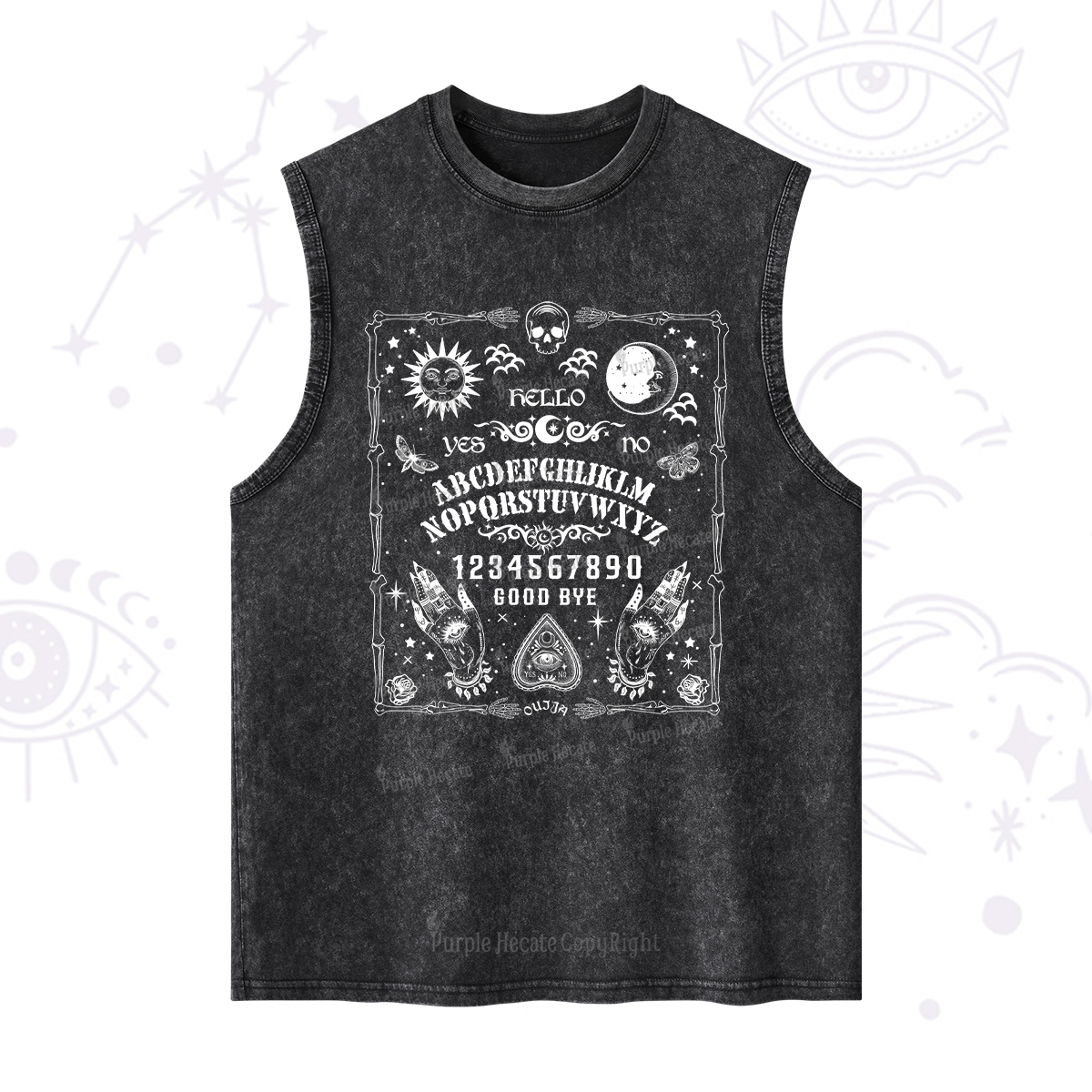 Purplehecate Ouija Board Washed Tank