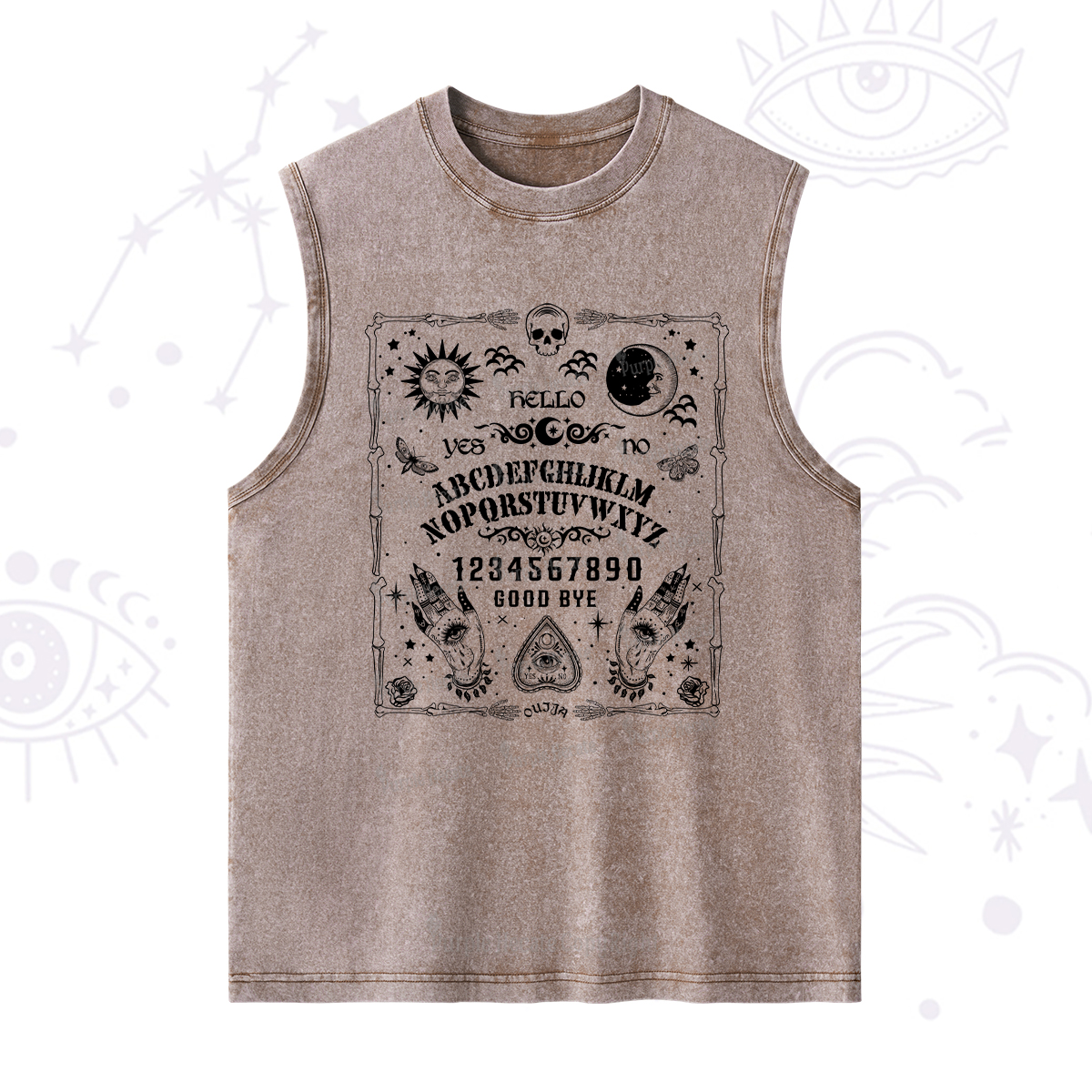 Purplehecate Ouija Board Washed Tank