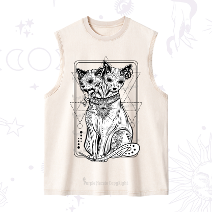 Purplehecate The Cat Goddess Bastet Washed Tank