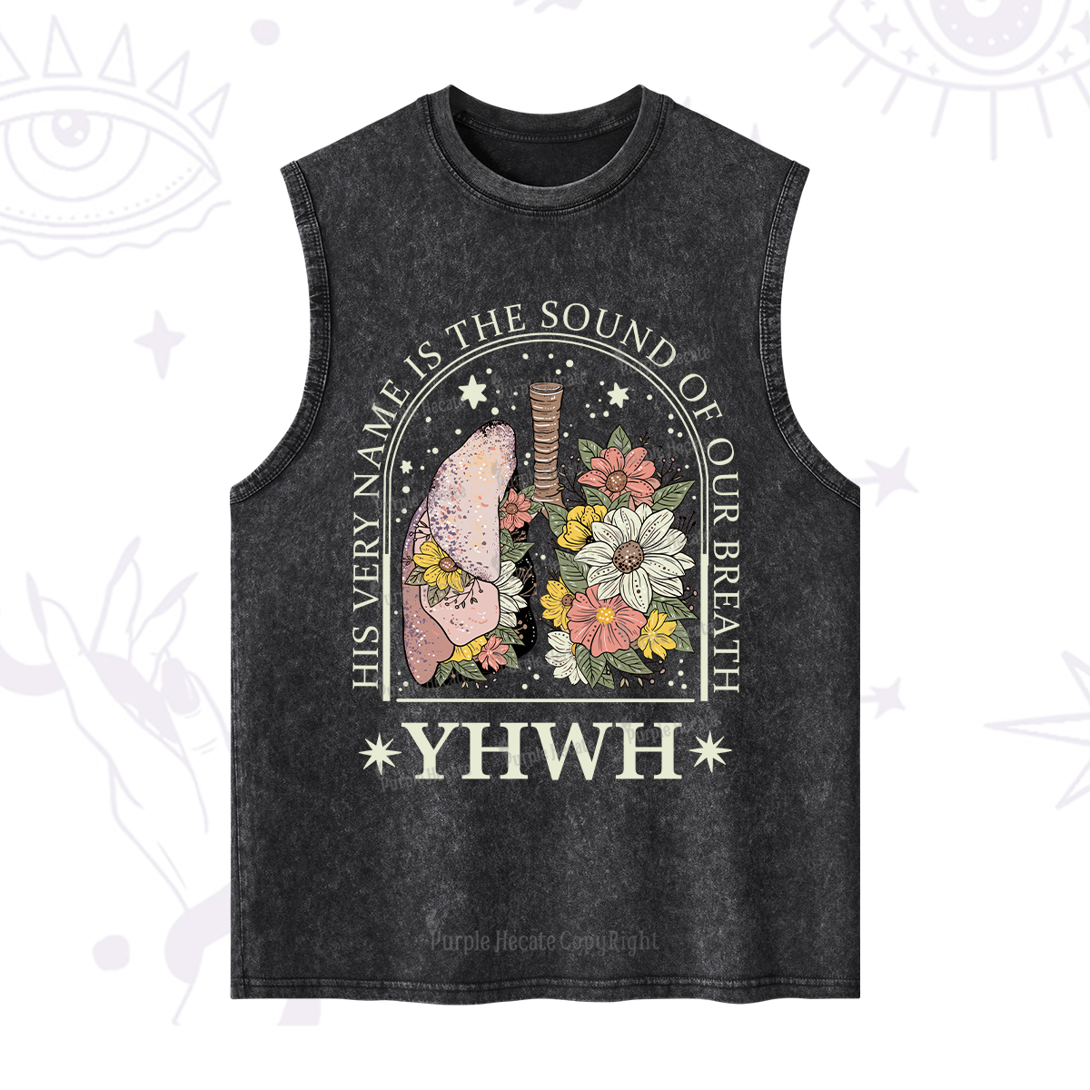 Purplehecate His Very Name Is The Sound Of Our Breath Washed Tank