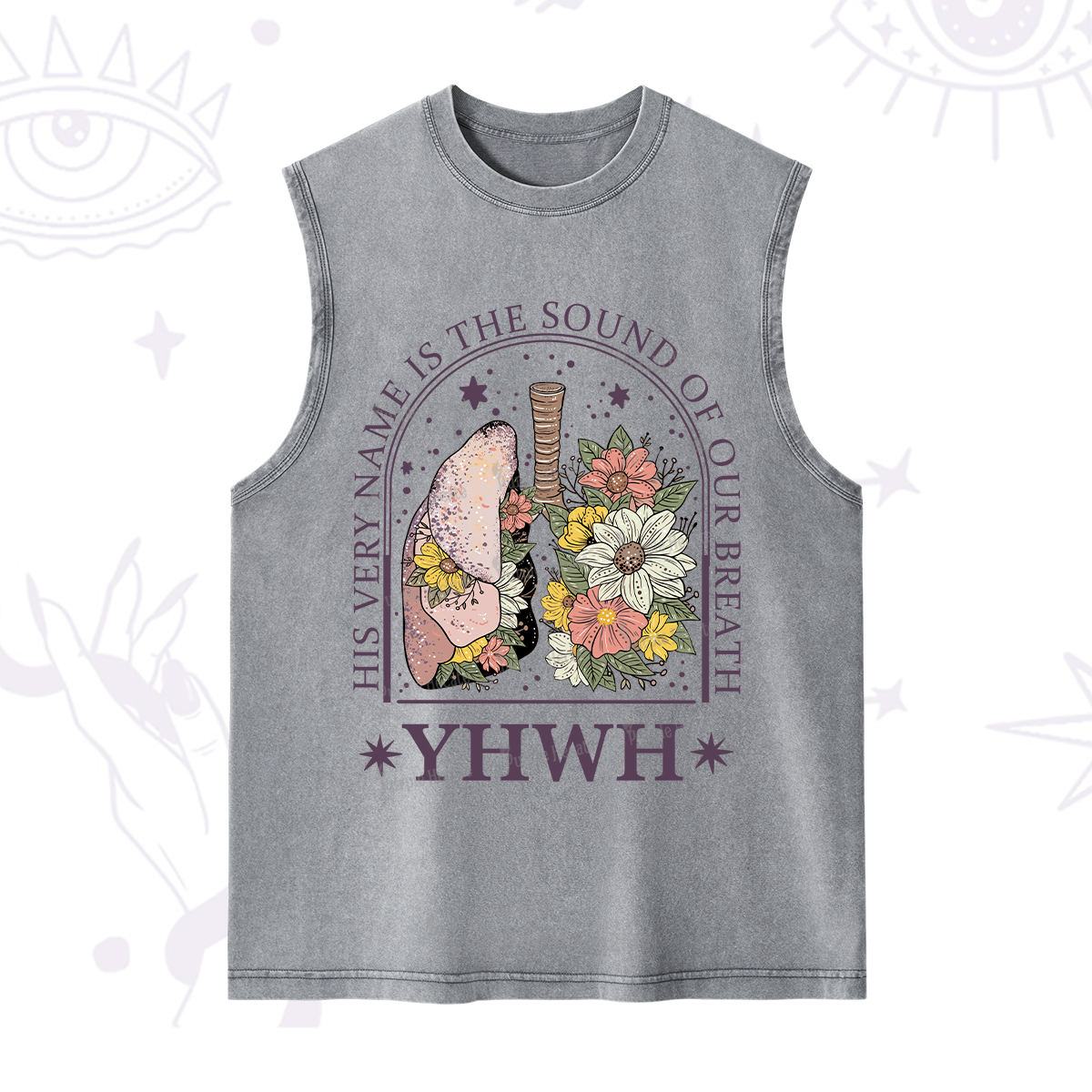 Purplehecate His Very Name Is The Sound Of Our Breath Washed Tank