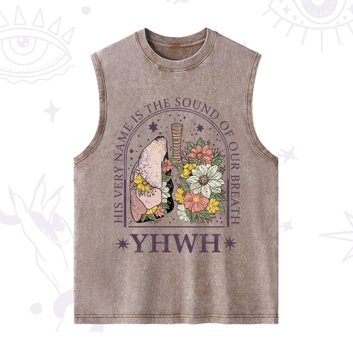 Purplehecate His Very Name Is The Sound Of Our Breath Washed Tank