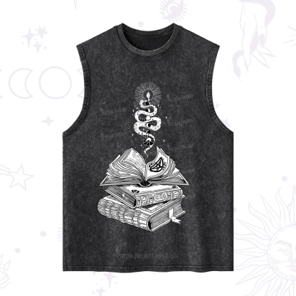 Purplehecate Spellbook And Guardian Serpent Washed Tank