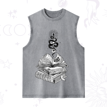 Purplehecate Spellbook And Guardian Serpent Washed Tank