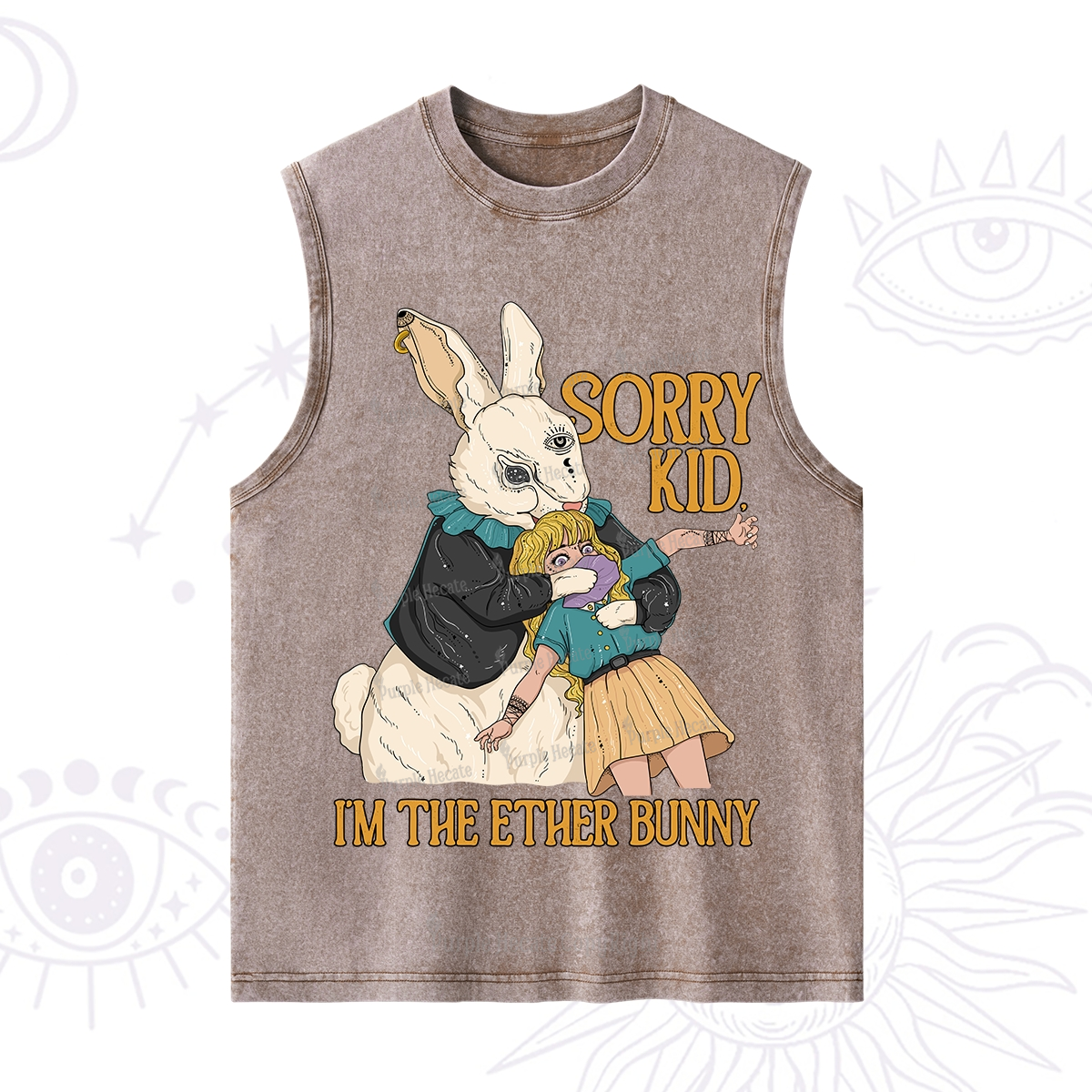 Purplehecate Sorry Kid I'm Easter Bunny Washed Tank