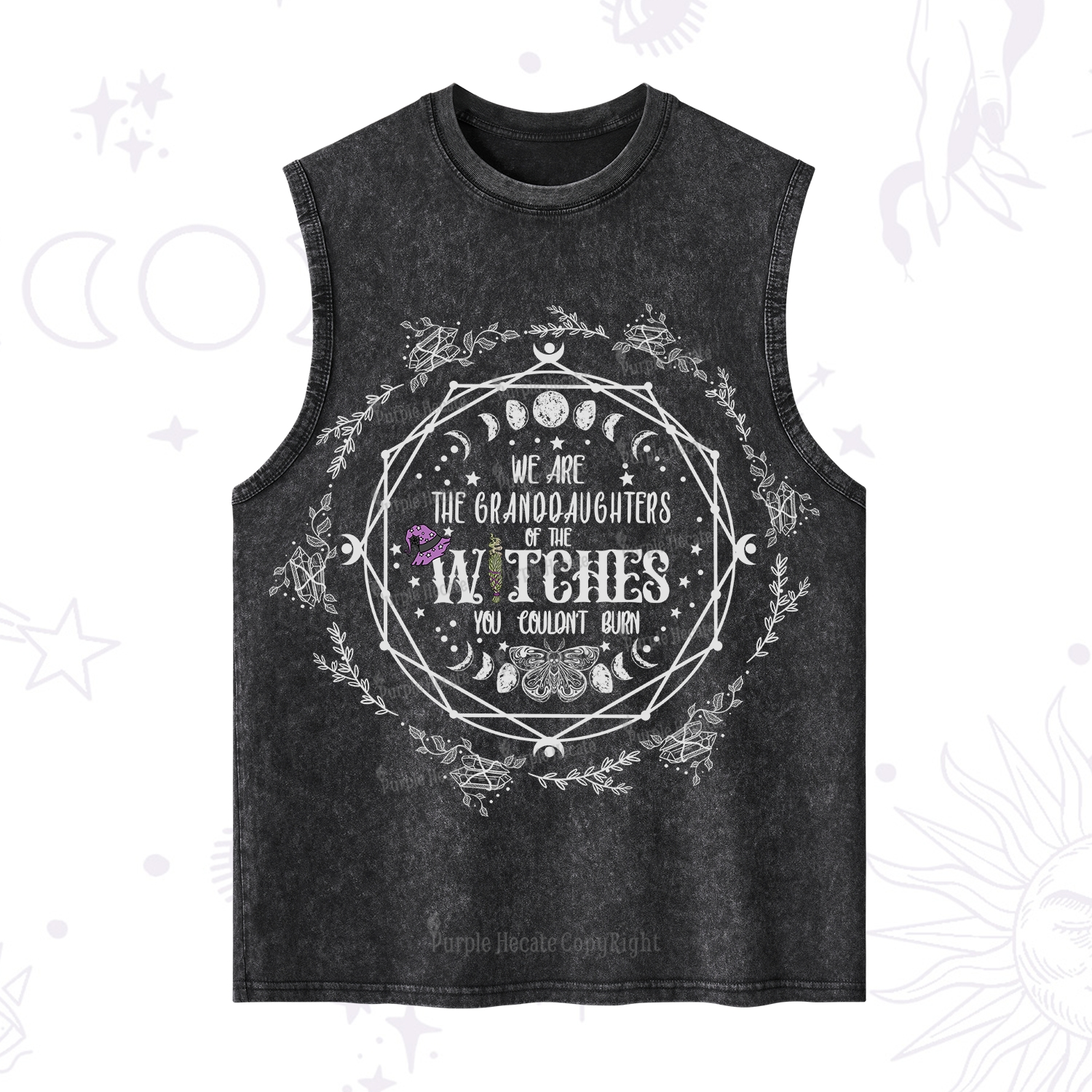 Purplehecate We Are the Granddaughters of the Witches You Could Not Burn Washed Tank