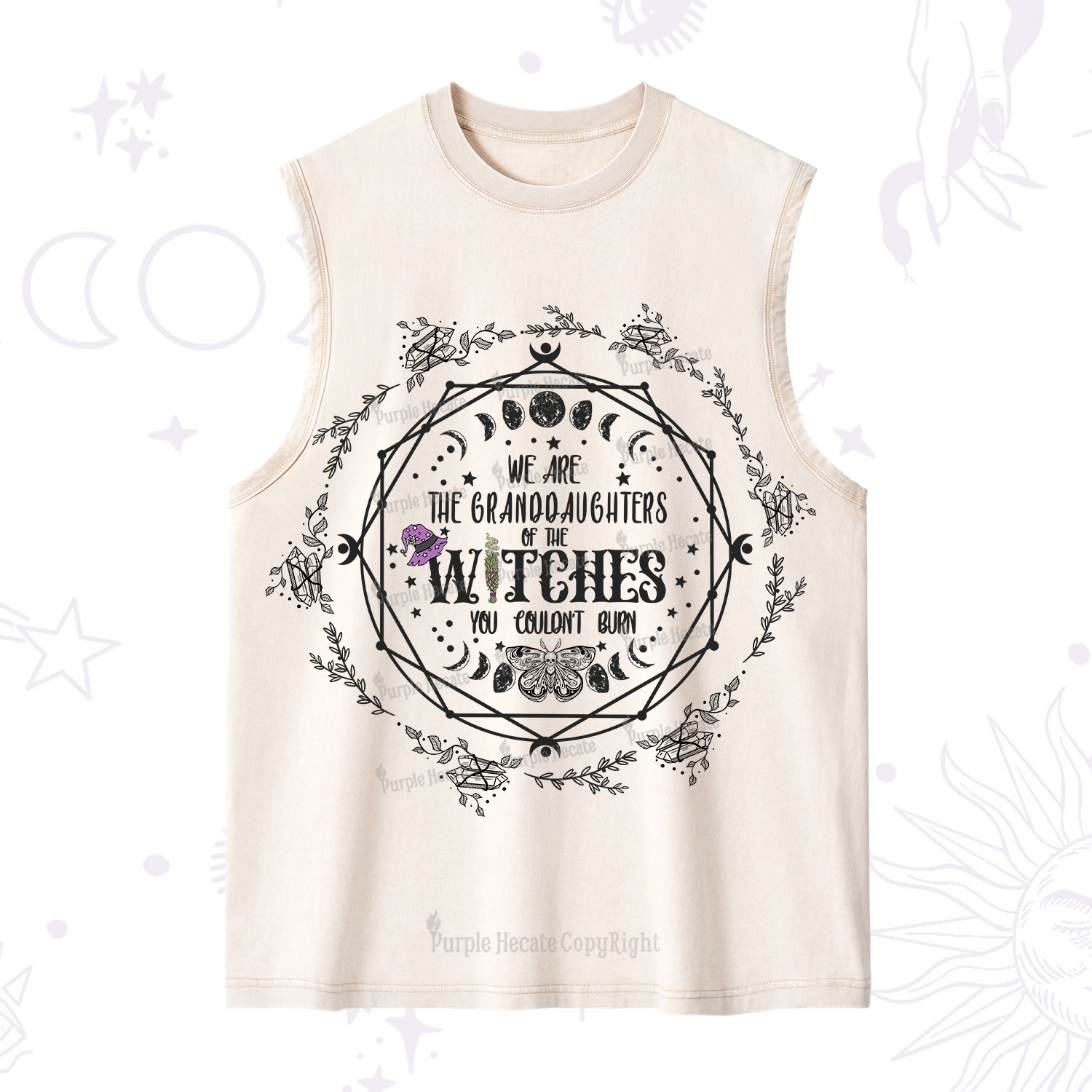 Purplehecate We Are the Granddaughters of the Witches You Could Not Burn Washed Tank