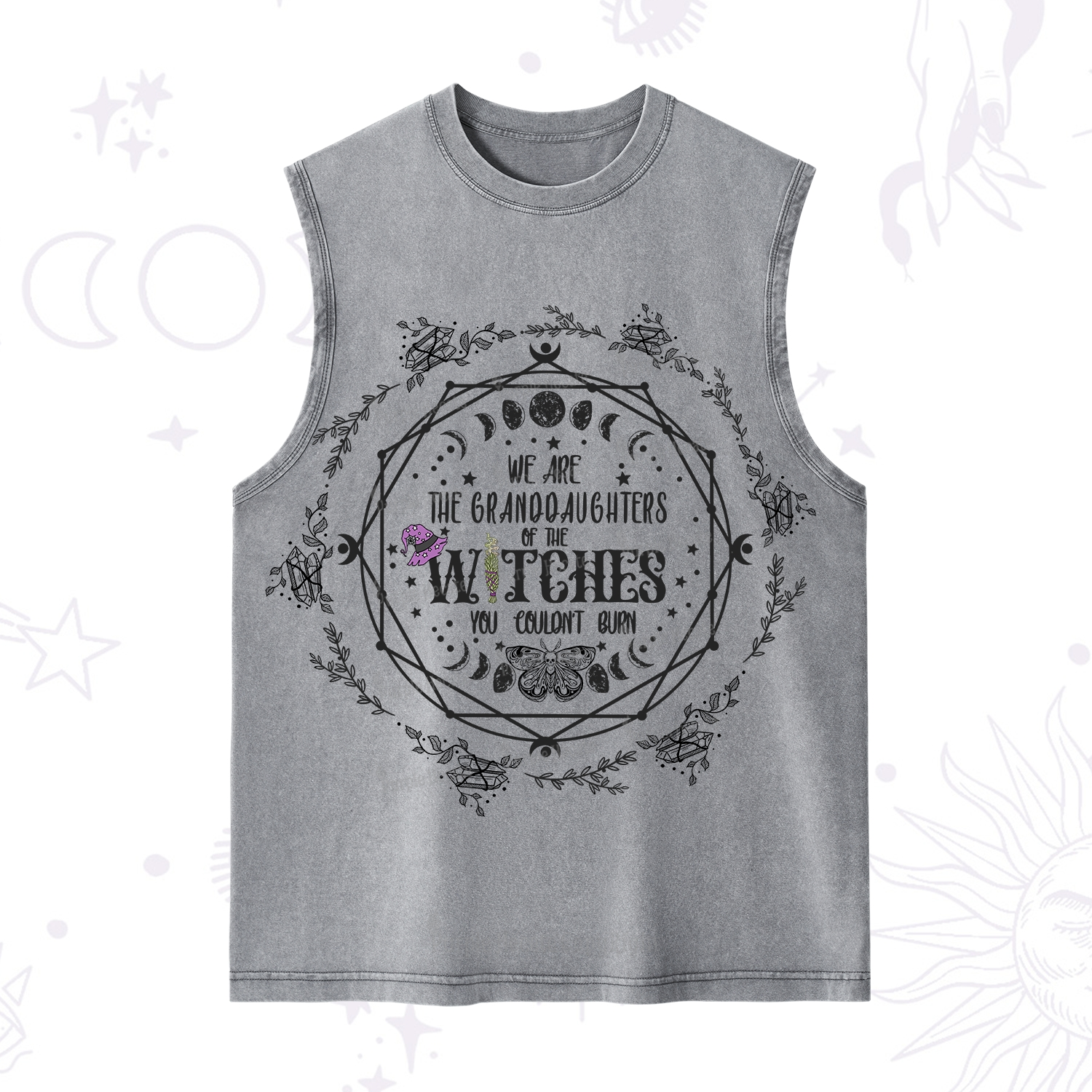 Purplehecate We Are the Granddaughters of the Witches You Could Not Burn Washed Tank