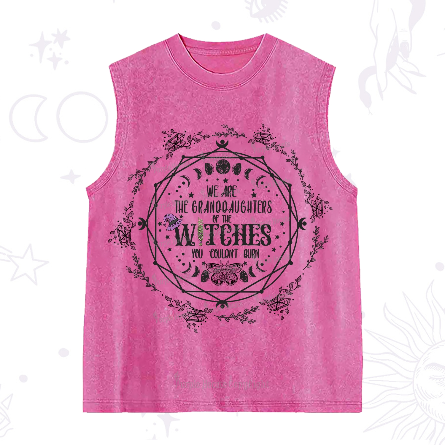 Purplehecate We Are the Granddaughters of the Witches You Could Not Burn Washed Tank