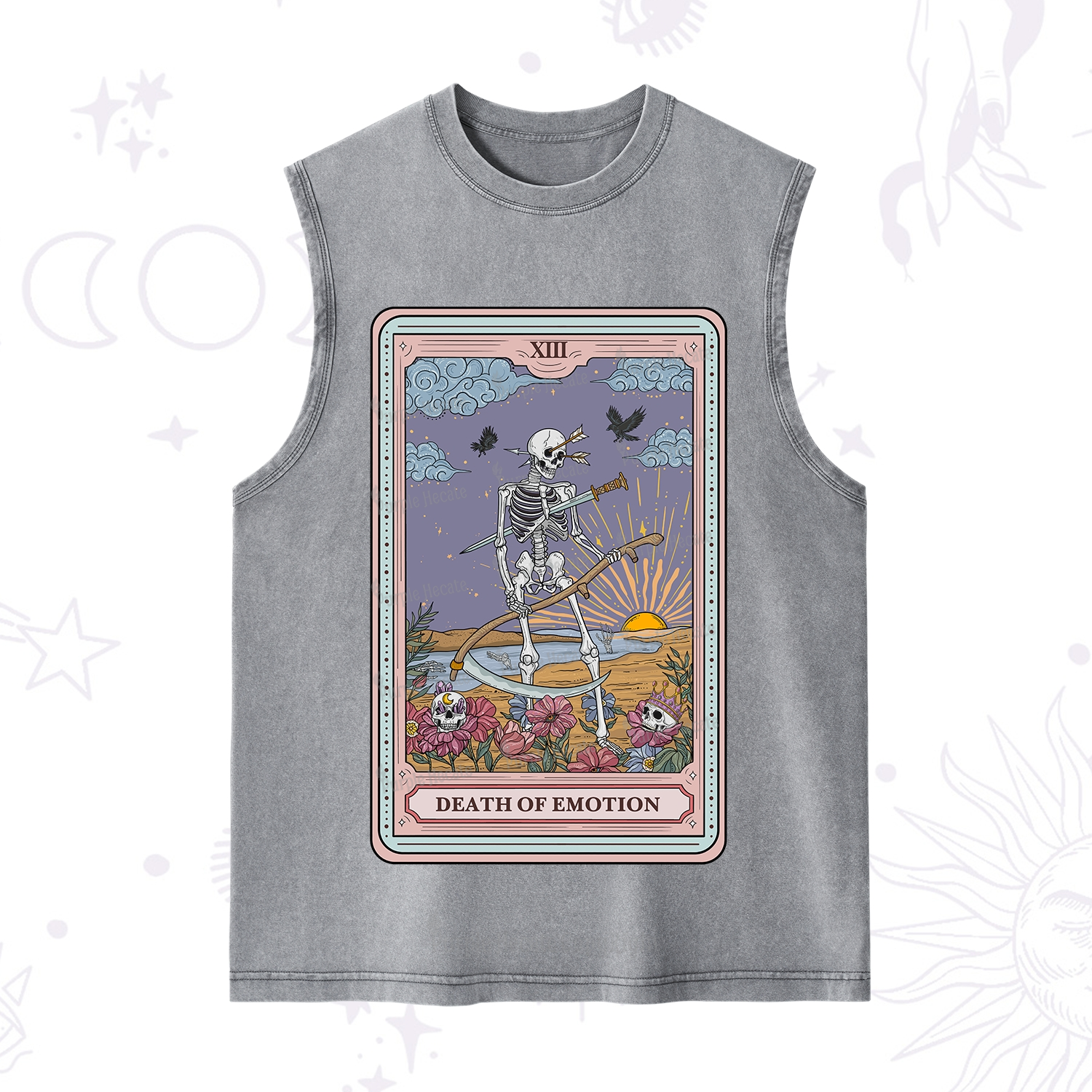 Purplehecate The Death Of Emotion Tarot Washed Tank
