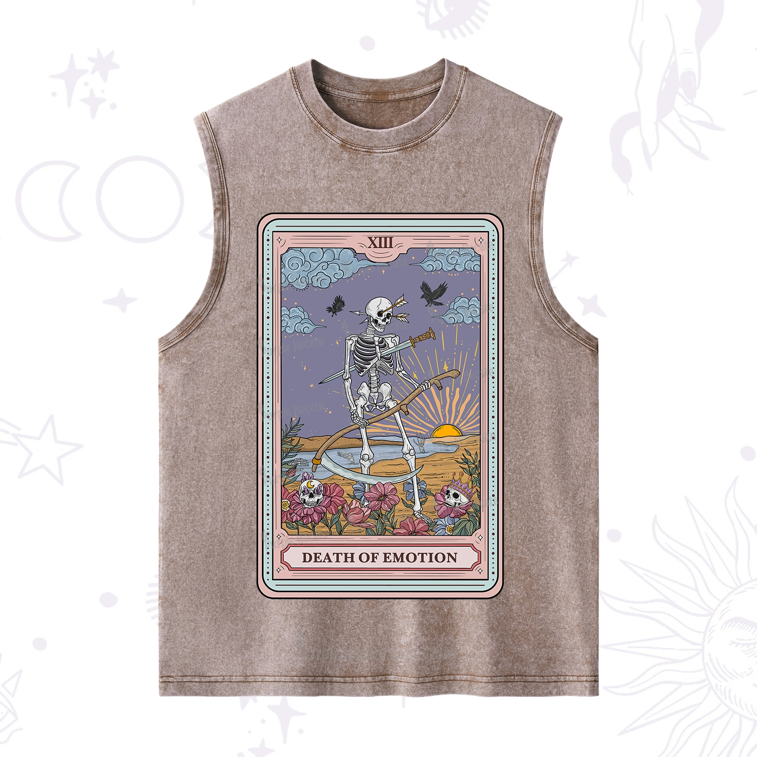 Purplehecate The Death Of Emotion Tarot Washed Tank
