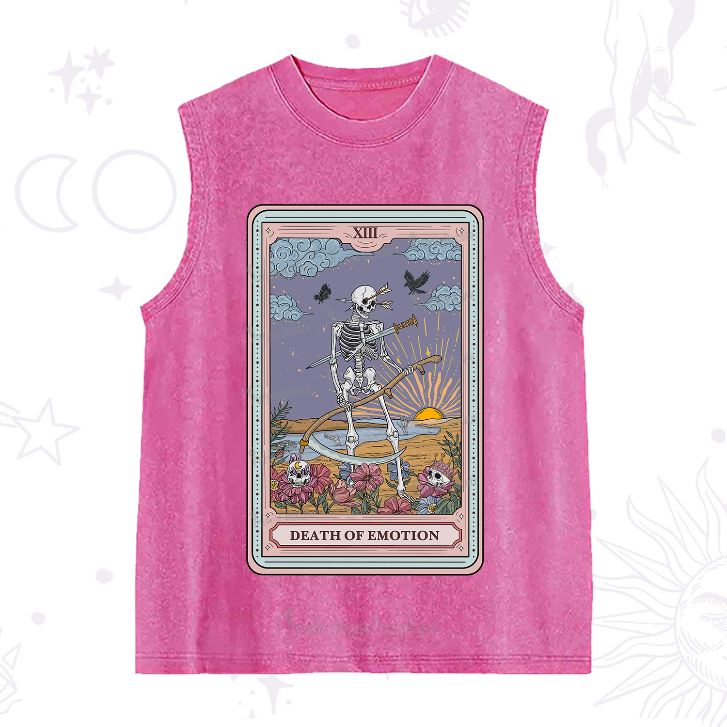 Purplehecate The Death Of Emotion Tarot Washed Tank